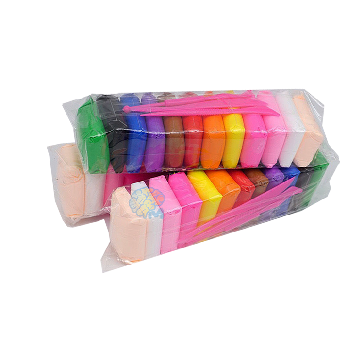 12-Colors-Soft-Super-Light-Air-Dry-Clay-For-DIY-Handmade-Toys 12 Colors Soft Super Light Air Dry Clay For DIY Handmade Toys ( 3 Packet – 36 Pcs)