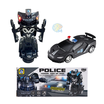 Venom God Of War Transformer 2 In 1 Police Robot Car