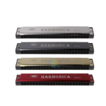 Professional 24 Hole Harmonica Key of C Mouth Metal Organ for Beginners