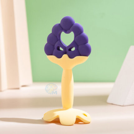 Baby silicone fruit teether Grape
