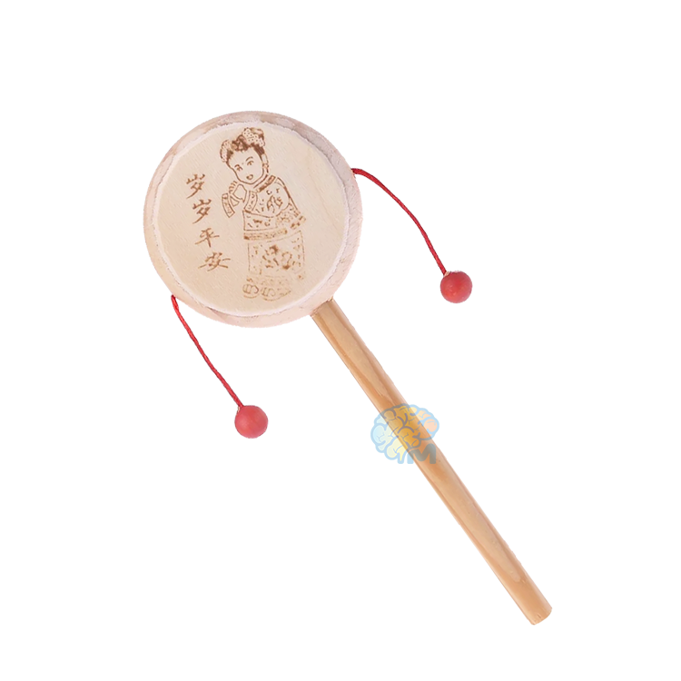 Chinese-Traditional-toy-mini-rattle-hand-drum-toy-for-baby Chinese Traditional toy mini rattle hand drum toy for baby