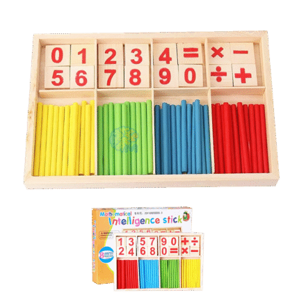 Educational Toys Wooden Mathematical Intelligence Stick Block Counting Sticks
