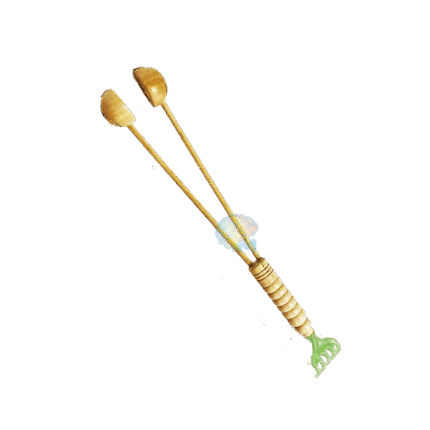 Health Care Portable Bamboo Massage Stick Back Neck Waist Leg Relax Hammer