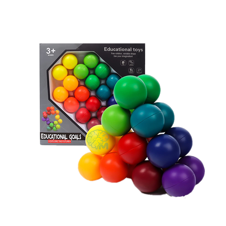 Interconnected-Separable-Ball-Early-Educational-3D-Sensory-Toy Interconnected Separable Ball Early Educational 3D Sensory Toy