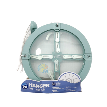 LAXSON Laundry Hangers 20 Clips Circle