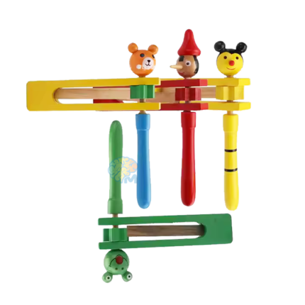 Noise maker wooden colorful rattle Traditions Classic Toy