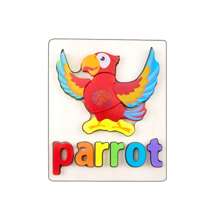 Wooden 3D Puzzle Educational Toys Parrot