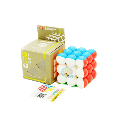 Round Ball 3 x 3 x 3 Sticker less Magic Cube Puzzle