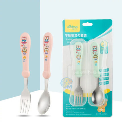 Baby Stainless steel fork and spoon set