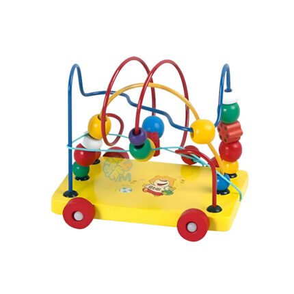 Animal Trailer - Engaging Wooden Bead Maze Pull Toy for Toddlers