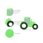 Car Series Baby Teething Toys Food Grade Silicone Chew Teether