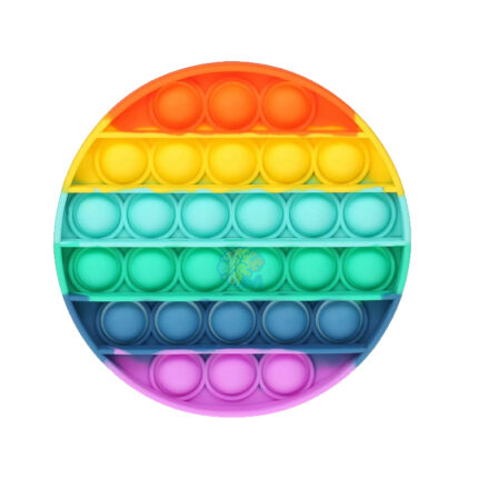 Circle Colorful Silicone Push Bubble Pop Fidget Sensory Toy