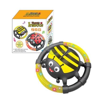 Funny Insects Omni Directional Rotation Light with Music Toy