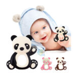 Panda Shape Baby Teething Toys Food Grade Silicone Chew Teether