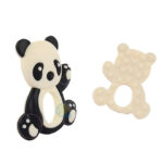 Panda Shape Baby Teething Toys Food Grade Silicone Chew Teether 01