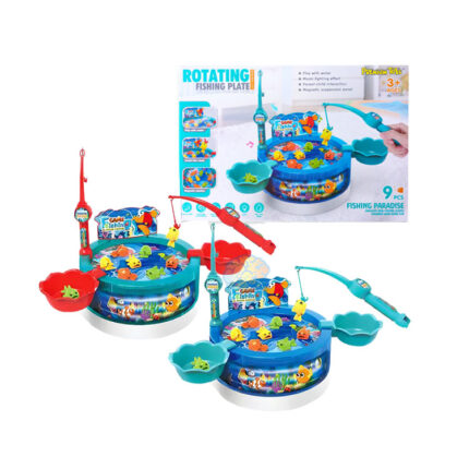 Rotating Fishing Plate Realistic Design Fishing Toy