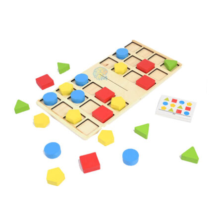 Wooden Shape Four Color Battle Educational Toy 02