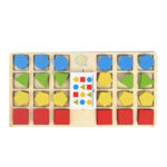 Wooden Shape Four Color Battle Educational Toy