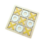 Wooden Crosses Tic Tac Toe XO Pedagogical Board Games 02