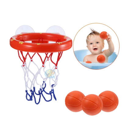 Bath Basketball Hoop with Suction Cup Interactive Bath Toys for Kids