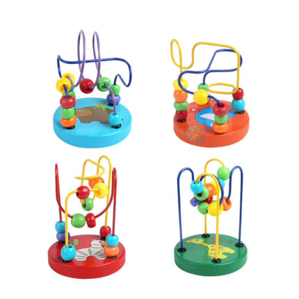 Mini Around Beads Wire Maze Roller Coaster Educational Toys