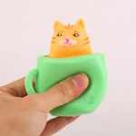 Sensory Fidget Cat in a cup Squeeze Stress Relief Fidget Toy 011