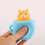 Sensory Fidget Cat in a cup Squeeze Stress Relief Fidget Toy 022