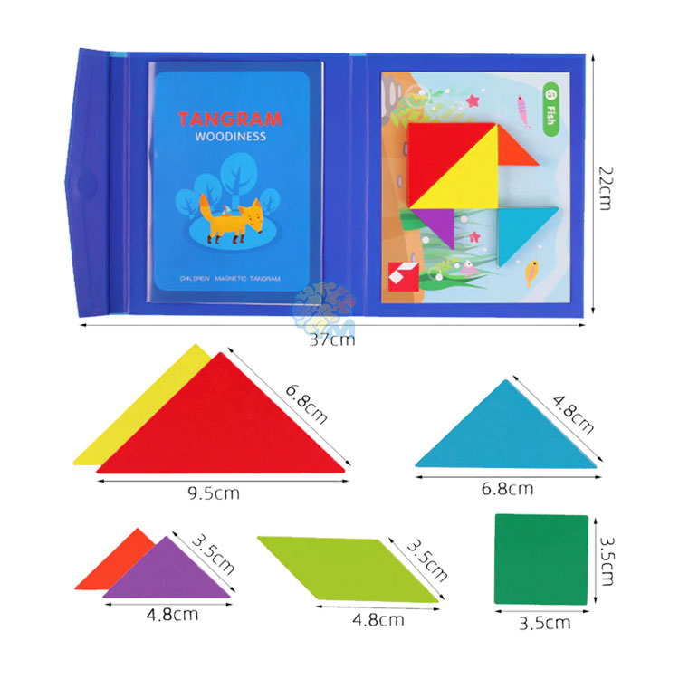 Tangram-Travel-Game-Magnetic-Puzzle-Book-IQ-Educational-Toy Tangram Travel Game Magnetic Puzzle Book IQ Educational Toy