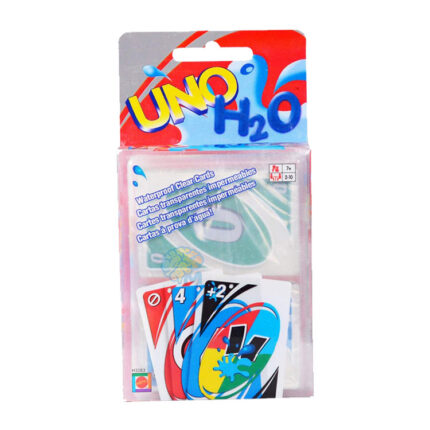 UNO H2O Card Game Waterproof Clear PVC