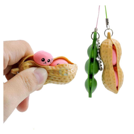 Squishy Squeeze Peas Beans and Peanut Popper Fidget Toys
