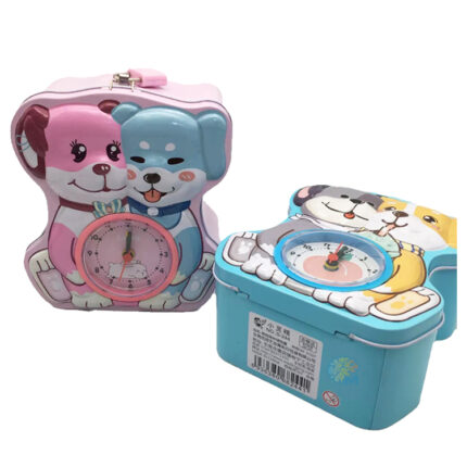 Metal Coin Box and Alarm Clock 2 in 1 Box for Keeping Bucks