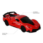 Thunder Super Power Automatic Door Opening Super Car Toy with 360° Rotation LED Lights & Sound for Kids