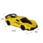 Thunder Super Power Automatic Door Opening Super Car Toy with 360° Rotation LED Lights & Sound for Kids