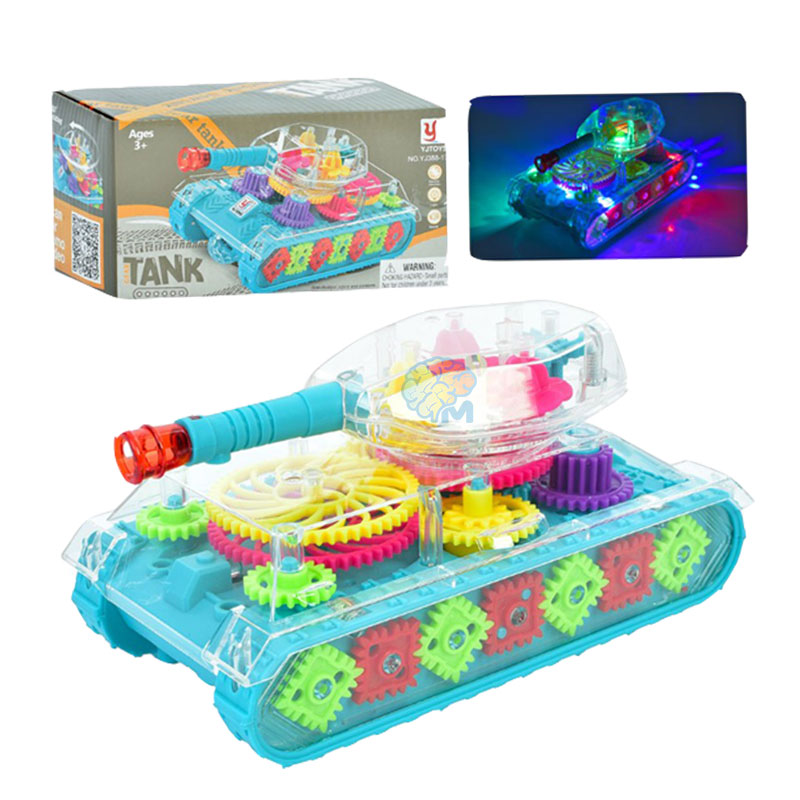 Transparent-Gear-Tank-Toy-with-Lights-&-Music Transparent Gear Tank Toy with Lights & Music