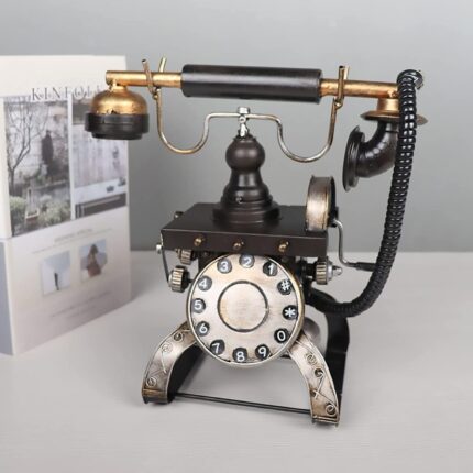Antique landline phone decor vintage creative decorative