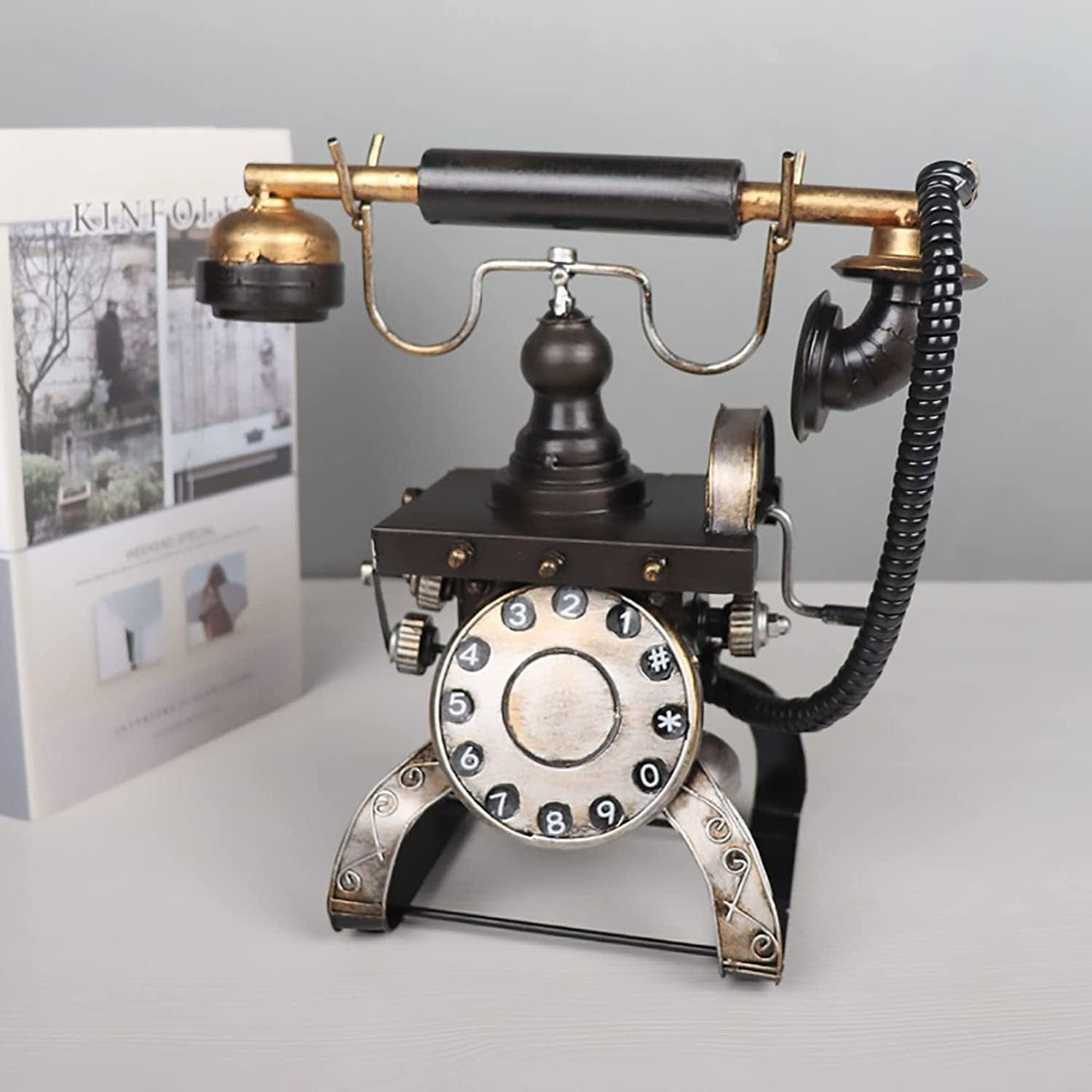 Antique landline phone decor vintage creative decorative Antique landline phone decor vintage creative decorative