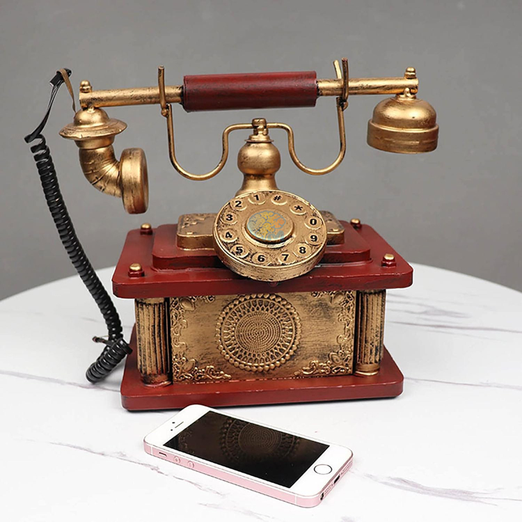 Antique-Landline-Phone-Vintage-Creative-Decorative-05 Antique Landline Phone Décor Vintage Creative Decorative