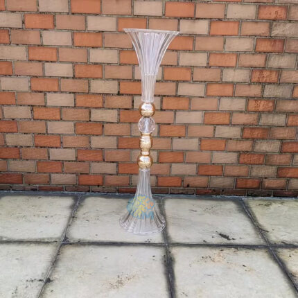 Modern Acrylic Trumpet Vase 24 Inch Tall