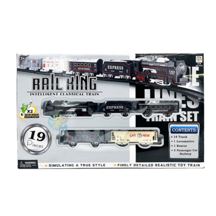 Rail King Intelligent Classical Express Train Track Set Toy For Kids