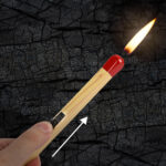 Match Shape Candle Lighter Slim Butane Gas Refillable Long Reach 8 Inch Kitchen Fireplace Utility Lighter